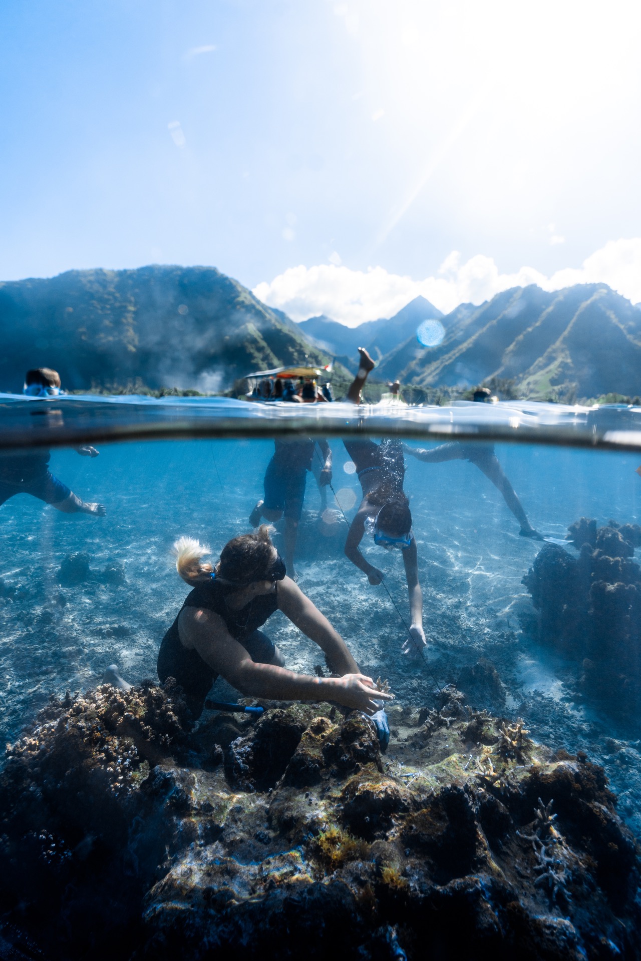 Kids at a coral workshop
